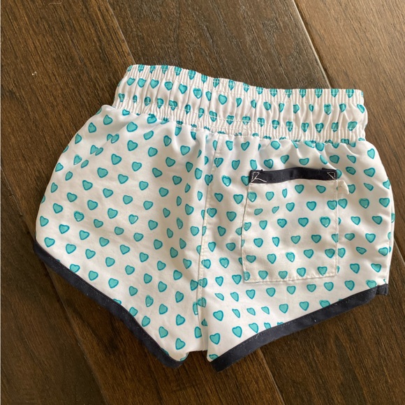 Minnow swim Roller Rabbit heart swim shorts 6-12 size 1 EUC - Picture 3 of 4